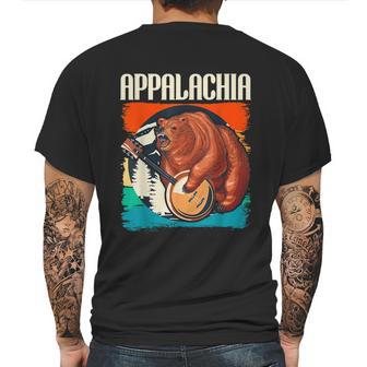 Appalachia Vintage Banjo Player Bluegrass Musician Graphic Design Printed Casual Daily Basic Mens Back Print T-shirt | Favorety AU