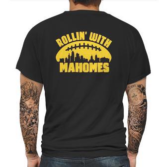 Apparrel Rollin With Mahomes Skyline Mens Back Print T-shirt | Favorety CA