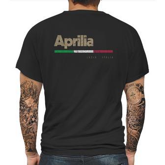 Aprilia Italian City Retro Flag Italy Gift Graphic Design Printed Casual Daily Basic Mens Back Print T-shirt | Favorety