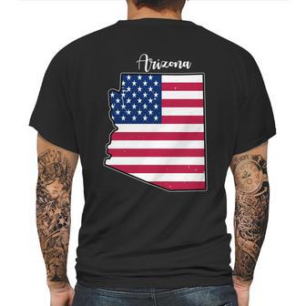 Arizona United States Map Mens Back Print T-shirt | Favorety UK