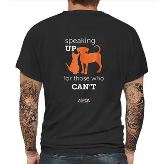 Aspca Speaking Up For Those Who Cant Mens Back Print T-shirt | Favorety CA