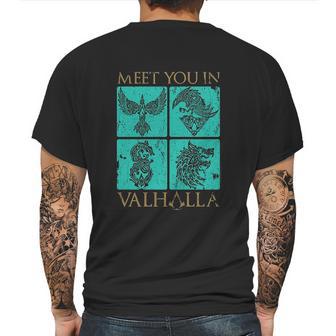 Assassins Creed Valhalla Meet You In Valhalla Box Up Mens Back Print T-shirt | Favorety