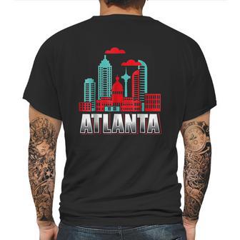 Atlanta Funny Atlanta Georgia Skyline Souvenir Mens Back Print T-shirt | Favorety UK