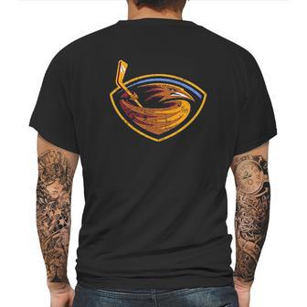 Atlanta Thrashers Logo Mens Back Print T-shirt | Favorety