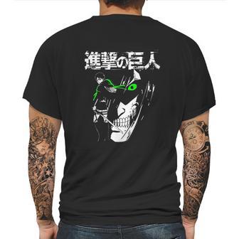 Attack On Titan Eren Jaeger Glow Mens Back Print T-shirt | Favorety UK