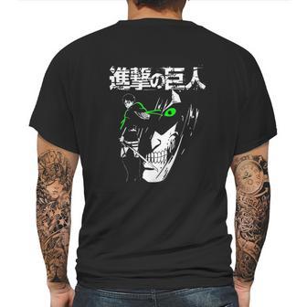 Attack On Titan Eren Jaeger Glow Mens Back Print T-shirt | Favorety DE