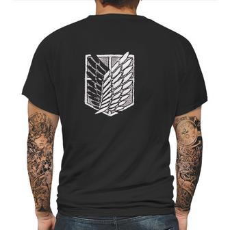 Attack On Titan Hat Anime Mens Back Print T-shirt | Favorety CA