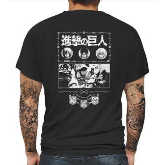 Attack On Titan Ornate Collage Mens Back Print T-shirt | Favorety