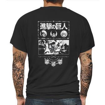 Attack On Titan Ornate Collage Mens Back Print T-shirt | Favorety CA