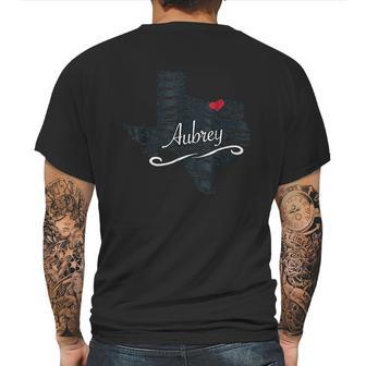 Aubrey Texas Tx Gift Mens Back Print T-shirt | Favorety UK