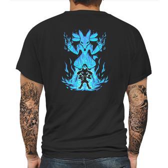 The Aura Within Lucario Riolu Mens Back Print T-shirt | Favorety UK