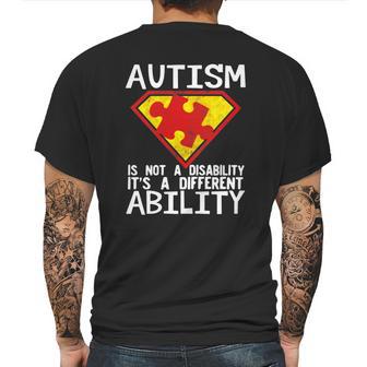 Austim A Diffrent Ability Mens Back Print T-shirt | Favorety CA