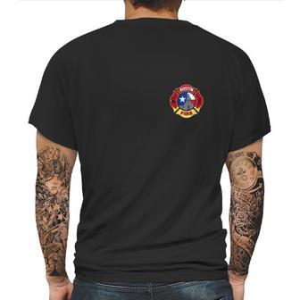 Austin Firefighter Mens Back Print T-shirt | Favorety CA