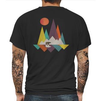 Awesome-Geometric-Outdoor-Mountain Mens Back Print T-shirt | Favorety DE