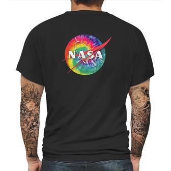 Awesome Tie Dye Nasa Logo Mens Back Print T-shirt | Favorety AU