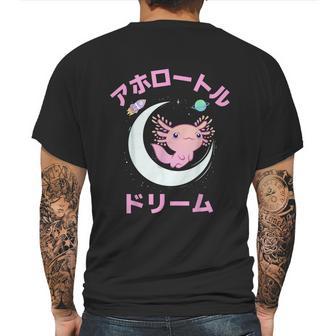 Axolotl Anime Japan Kawaii Pastel Goth Aesthetic Nu Goth Mens Back Print T-shirt | Favorety UK