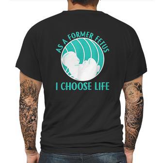 Baby I Choose Life Mens Back Print T-shirt | Favorety UK