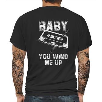 Baby You Wind Me Up Vintage Pen And Cassette Tape Vintage Mens Back Print T-shirt | Favorety CA