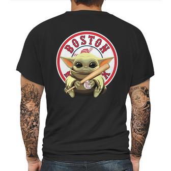 Baby Yoda Boston Red Sox Mens Back Print T-shirt | Favorety DE