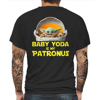 Baby Yoda The Mandalorian Is My Patronus Shirt Mens Back Print T-shirt | Favorety AU