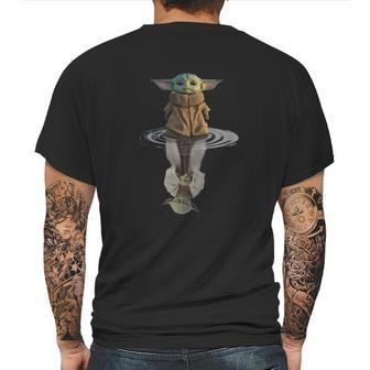 Baby Yoda Water Reflection Master Yoda Best Sweater Mens Back Print T-shirt | Favorety