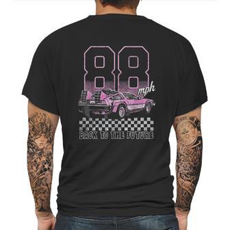 Back To The Future Delorean 88 Mens Back Print T-shirt | Favorety