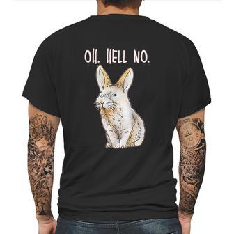 Bad Bunny Disapproving Rabbit Funny Animals Oh Hell No Mens Back Print T-shirt | Favorety CA