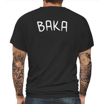 Baka Funny Cute Anime Manga Japanese Word Gift Mens Back Print T-shirt | Favorety DE