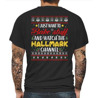 Bake Stuff And Watch The Hallmark Channel Mens Back Print T-shirt | Favorety CA