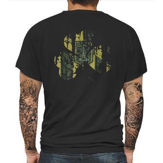 Baltimore Maryland Flag Irish Shamrock St Patricks Day Mens Back Print T-shirt | Favorety CA