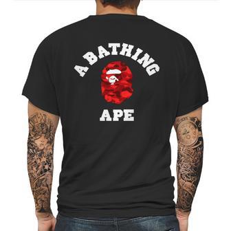 Bape Abc Red Camo Mens Back Print T-shirt | Favorety AU