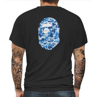 Bape R Abc Blue Camo Mens Back Print T-shirt | Favorety