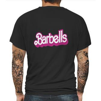 Barbell Barbie Mens Back Print T-shirt | Favorety