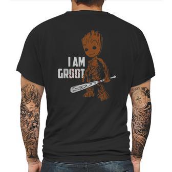 Baseball I Am Groot Mens Back Print T-shirt | Favorety DE