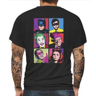 Batman Classic Tv Series Pop Cast Mens Back Print T-shirt | Favorety AU