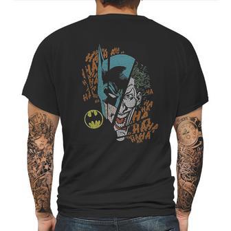 Batman Vs The Joker Split Mens Back Print T-shirt | Favorety CA