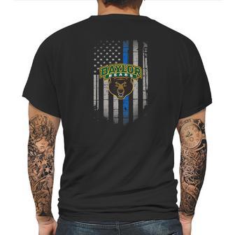 Baylor Bears Thin Blue Line Apparel Mens Back Print T-shirt | Favorety UK