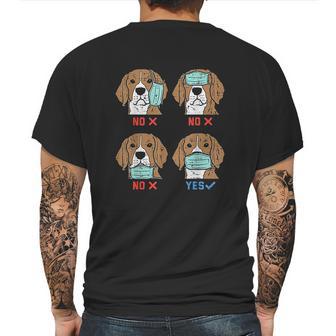 Beagle Funny Social Distancing Dog Gift Mens Back Print T-shirt | Favorety UK