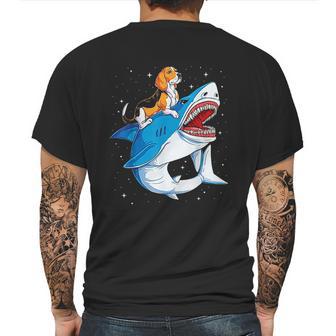 Beagle Riding Shark Jawsome Dog Lover Mens Back Print T-shirt | Favorety AU