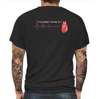 The Beat Goes On Open Heart Surgery Recovery Survivor Mens Back Print T-shirt | Favorety UK