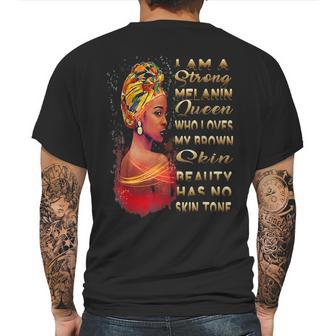 Beauty Has No Skin Tone African American Melanin Black Queen Mens Back Print T-shirt | Favorety UK