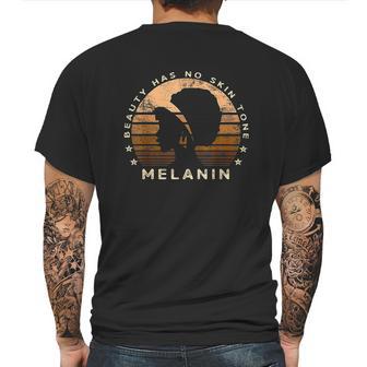 Beauty Has No Skin Tone Melanin Gifts For Black Queen Mens Back Print T-shirt | Favorety