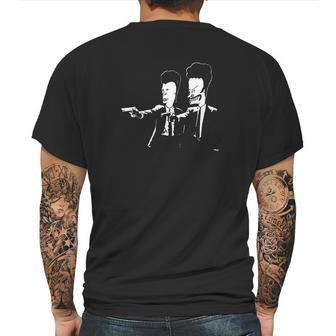 Beavis Fiction Funny Mens Back Print T-shirt | Favorety