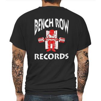 Bench Row Records Powerlifting Mens Back Print T-shirt | Favorety CA