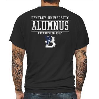 Bentley University Alumnus Established 1917 Mens Back Print T-shirt | Favorety AU