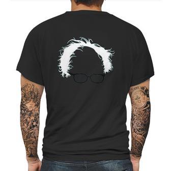 Bernie Sanders Hair And Glasses Mens Back Print T-shirt | Favorety