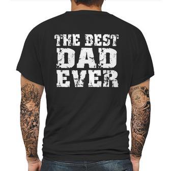 Best Dad Ever Block Logo Mens Back Print T-shirt | Favorety UK