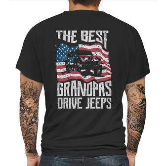 Best Grandpa Drivie Jeep Vintage New Design Mens Back Print T-shirt | Favorety CA