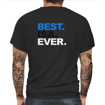 Mens Best Isa Ever Shirt Proud Estonian Dad Fathers Day Gifts Mens Back Print T-shirt | Favorety