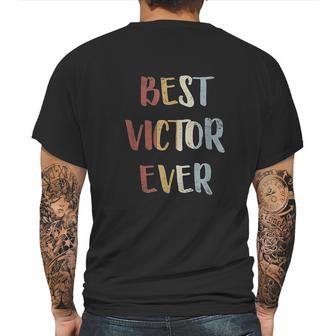 Best Victor Ever Retro Vintage Gift Mens Back Print T-shirt | Favorety